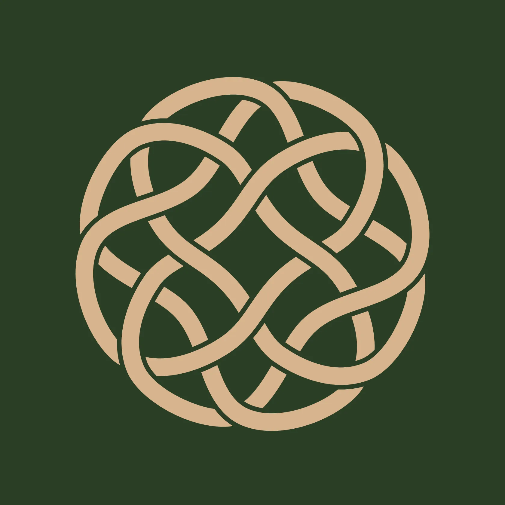 The IMHEIN seal in sand-coloured lines on a deep green background